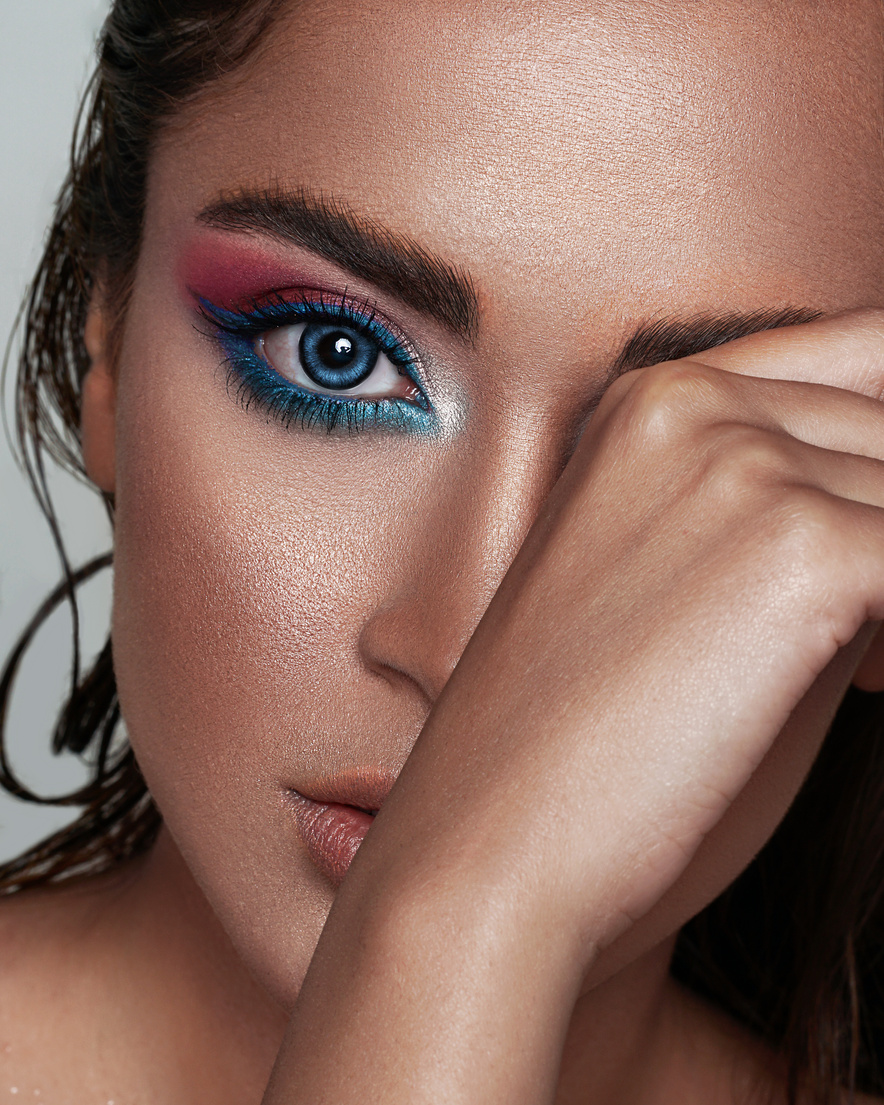 Close-Up Photo of a Woman Wearing Makeup